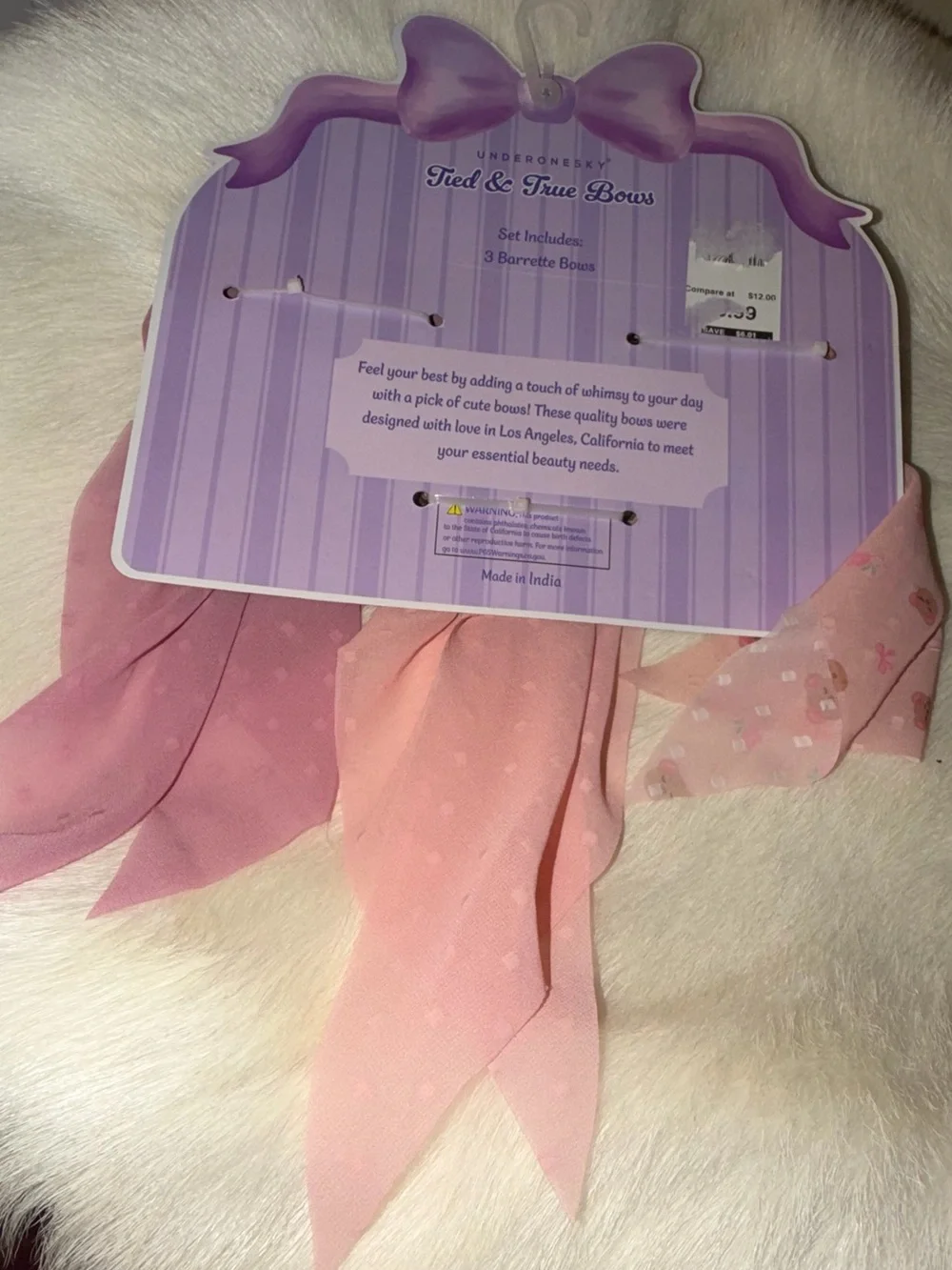 Kids Bow Hair Clips - Pink & Rose Pink